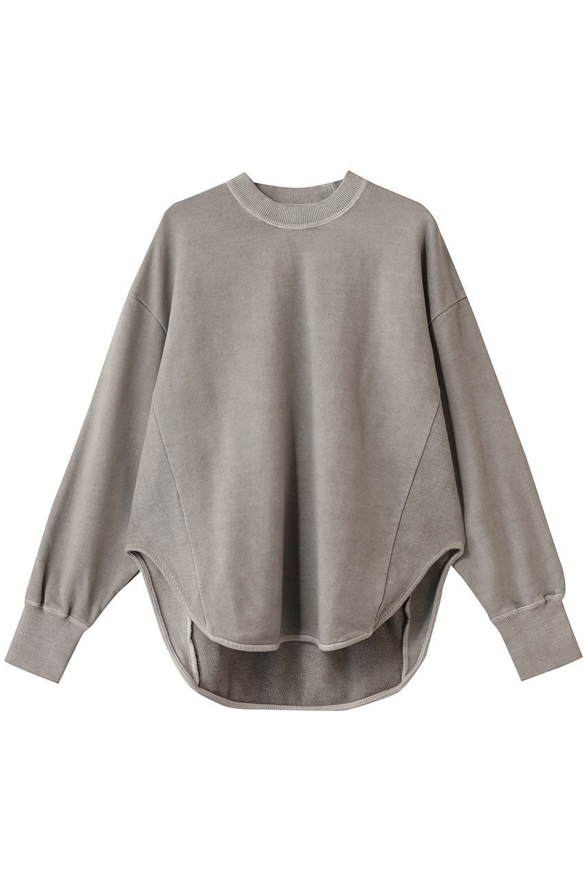 【スリー ドッツ/three dots】のピグメントダイ スウェット インテリア・キッズ・メンズ・レディースファッション・服の通販 founy(ファニー) 　ファッション　Fashion　レディースファッション　Fashion for Women　トップス・カットソー　Cut & Sew Tops　シャツ・ブラウス・オフィスカジュアル　Elegant Blouses & Button-Ups　レディースパーカー・カジュアルフーディー　Casual Hoodies & Sweatshirts　ロングTシャツ・Tシャツ　Longline T-Shirts & Tees　スウェット・クルーネックトップス　Sweatshirts & Crewnecks / Relaxed Fit Sweat Tops　カットソー・ベーシックTシャツ　Cut-and-Sewn Tops / Stretch Tees & Basics　おすすめ　Recommended / Our Picks　シンプル　Simple, Minimal　スウェット / スエット　Sweatshirt, Sweatwear　デニム　Denim, Jeans Material　フェミニン　Feminine, Girly　フォルム　Silhouette, Form　ボトム　Bottoms, Lower Wear　グレーベージュ|ID: prp329100004729708 ipo3291000000035835229