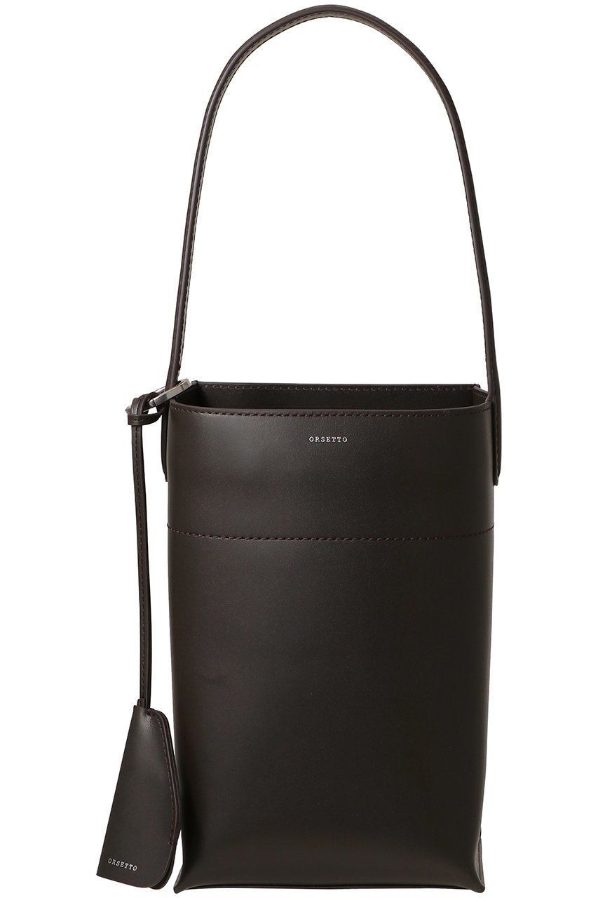 【スタニングルアー/STUNNING LURE】の【ORSETTO】スクウェアバッグ インテリア・キッズ・メンズ・レディースファッション・服の通販 founy(ファニー) 　ファッション　Fashion　レディースファッション　Fashion for Women　バッグ　Bags　なめらか　Smooth, Silky Texture　シンプル　Simple, Minimal　フォルム　Silhouette, Form　モダン　Modern, Contemporary　ダークブラウン|ID: prp329100004729715 ipo3291000000035727114