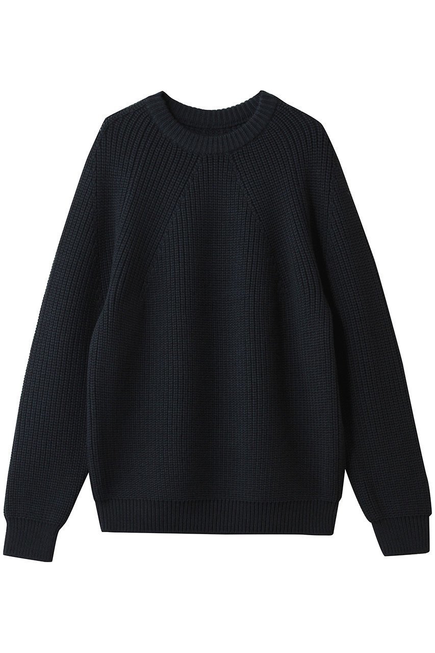 【バトナー/BATONER / MEN】の【MEN】シグネチャー クルーネック インテリア・キッズ・メンズ・レディースファッション・服の通販 founy(ファニー) 　ファッション　Fashion　メンズファッション　Fashion for Men　トップス・カットソー　Cut & Sew Tops　ニット・セーター / 定番トップス　Knit Tops & Sweaters　定番　Standard, Basic Item　A/W・秋冬　Autumn/Winter　ダークグリーン×ネイビー|ID: prp329100004729728 ipo3291000000035501010