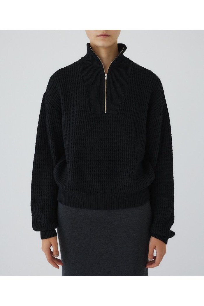 【リムアーク/RIM.ARK】のZip up over knit/ニット インテリア・キッズ・メンズ・レディースファッション・服の通販 founy(ファニー) https://founy.com/ ファッション Fashion レディースファッション Fashion for Women トップス・カットソー Cut & Sew Tops ニット Knit Tops & Sweaters カジュアルプルオーバー・ニットトップス Pullovers & Knit Tops / Casual Pullovers ジップ Zip, Zipper ハイネック High Neck, Mock Neck バランス Balance, Style Balance |ID: prp329100004729730 ipo3291000000034167854