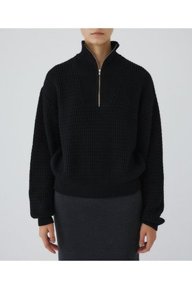 【リムアーク/RIM.ARK】のZip up over knit/ニット 人気、トレンドファッション・服の通販 founy(ファニー) ファッション Fashion レディースファッション Fashion for Women トップス・カットソー Cut & Sew Tops ニット Knit Tops & Sweaters カジュアルプルオーバー・ニットトップス Pullovers & Knit Tops / Casual Pullovers ジップ Zip, Zipper ハイネック High Neck, Mock Neck バランス Balance, Style Balance |ID:prp329100004729730
