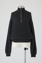 【リムアーク/RIM.ARK】のZip up over knit/ニット チャコールグレー|ID: prp329100004729730 ipo3291000000034167861
