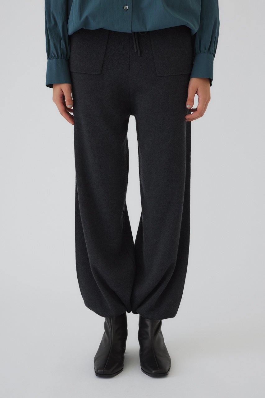 【リムアーク/RIM.ARK】の4type knit PT/パンツ インテリア・キッズ・メンズ・レディースファッション・服の通販 founy(ファニー) 　ファッション　Fashion　レディースファッション　Fashion for Women　パンツ　Pants & Trousers　おすすめ　Recommended / Our Picks　スタイリッシュ　Stylish, Fashionable　バランス　Balance, Style Balance　人気　Popular, Best Seller　旅行　Travel　チャコールグレー|ID: prp329100004729731 ipo3291000000036228605