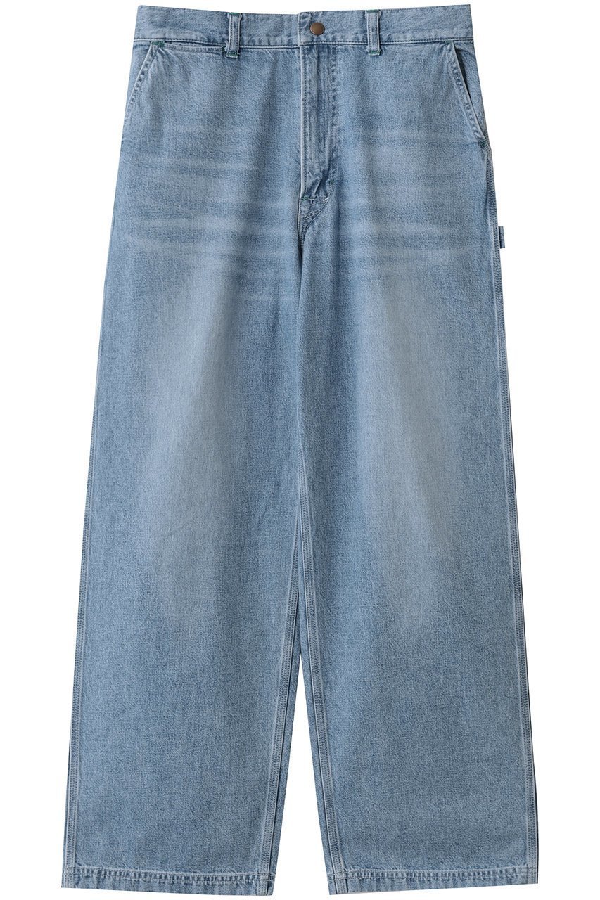 【プルミエ アロンディスモン/1er Arrondissement】の【COUTURE D ADAM】デニムパンツ インテリア・キッズ・メンズ・レディースファッション・服の通販 founy(ファニー) 　ファッション　Fashion　レディースファッション　Fashion for Women　パンツ　Pants & Trousers　デニムパンツ・ジーンズ・美脚デニム　Denim Jeans & Pants　デニム　Denim, Jeans Material　ポケット　Pocket, Pocket Detail　ループ　Loop, Loop Knit　ワイド　Wide, Wide Fit　ワーク　Workwear, Utility Style　新作・新入荷　New Arrivals / New In　ブルー|ID: prp329100004731543 ipo3291000000034175496