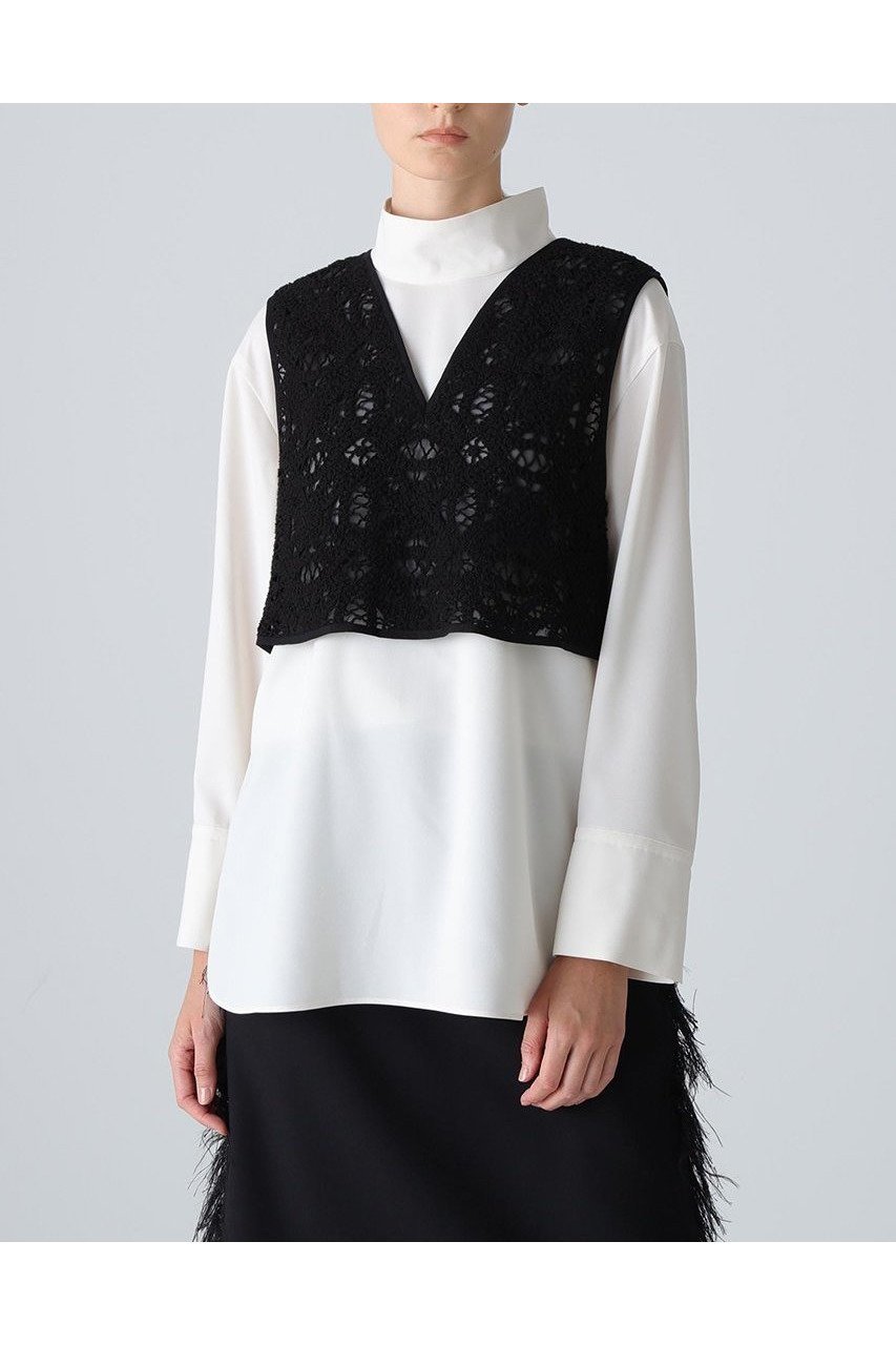 【アドーア/ADORE】のドライタッチジョーゼットブラウス 人気、トレンドファッション・服の通販 founy(ファニー) 　ファッション　Fashion　レディースファッション　Fashion for Women　トップス・カットソー　Cut & Sew Tops　シャツ・ブラウス・オフィスカジュアル　Elegant Blouses & Button-Ups　スリーブ　Sleeve, Long Sleeve / Short Sleeve　ハイネック　High Neck, Mock Neck　フェミニン　Feminine, Girly　ロング　Long, Long-Length　other-2|ID: prp329100004731549 ipo3291000000034175535