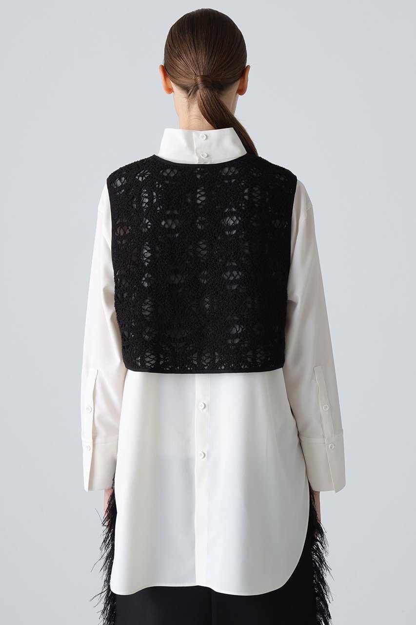 【アドーア/ADORE】のドライタッチジョーゼットブラウス 人気、トレンドファッション・服の通販 founy(ファニー) 　ファッション　Fashion　レディースファッション　Fashion for Women　トップス・カットソー　Cut & Sew Tops　シャツ・ブラウス・オフィスカジュアル　Elegant Blouses & Button-Ups　スリーブ　Sleeve, Long Sleeve / Short Sleeve　ハイネック　High Neck, Mock Neck　フェミニン　Feminine, Girly　ロング　Long, Long-Length　other-5|ID: prp329100004731549 ipo3291000000034175538