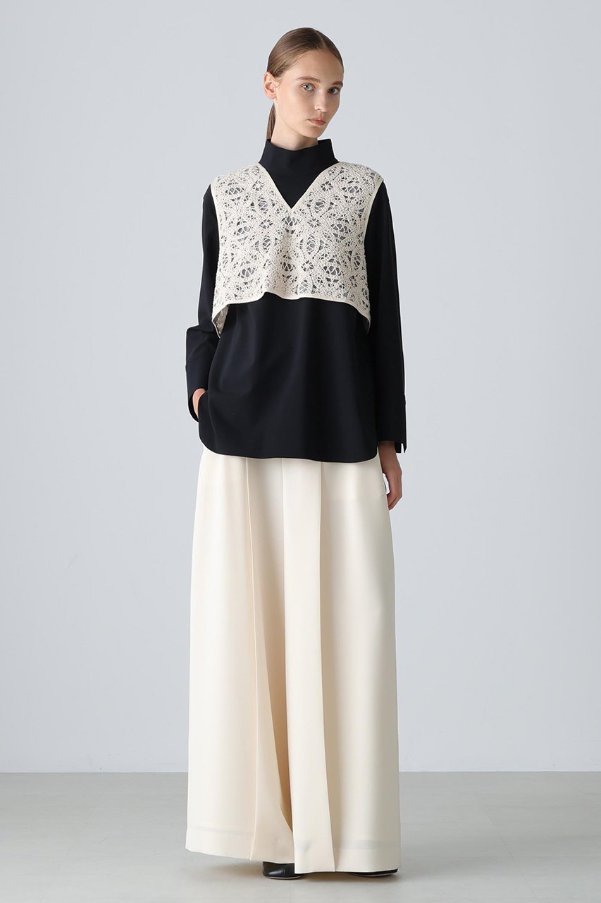 【アドーア/ADORE】のドライタッチジョーゼットブラウス 人気、トレンドファッション・服の通販 founy(ファニー) 　ファッション　Fashion　レディースファッション　Fashion for Women　トップス・カットソー　Cut & Sew Tops　シャツ・ブラウス・オフィスカジュアル　Elegant Blouses & Button-Ups　スリーブ　Sleeve, Long Sleeve / Short Sleeve　ハイネック　High Neck, Mock Neck　フェミニン　Feminine, Girly　ロング　Long, Long-Length　other-2|ID: prp329100004731549 ipo3291000000035334485