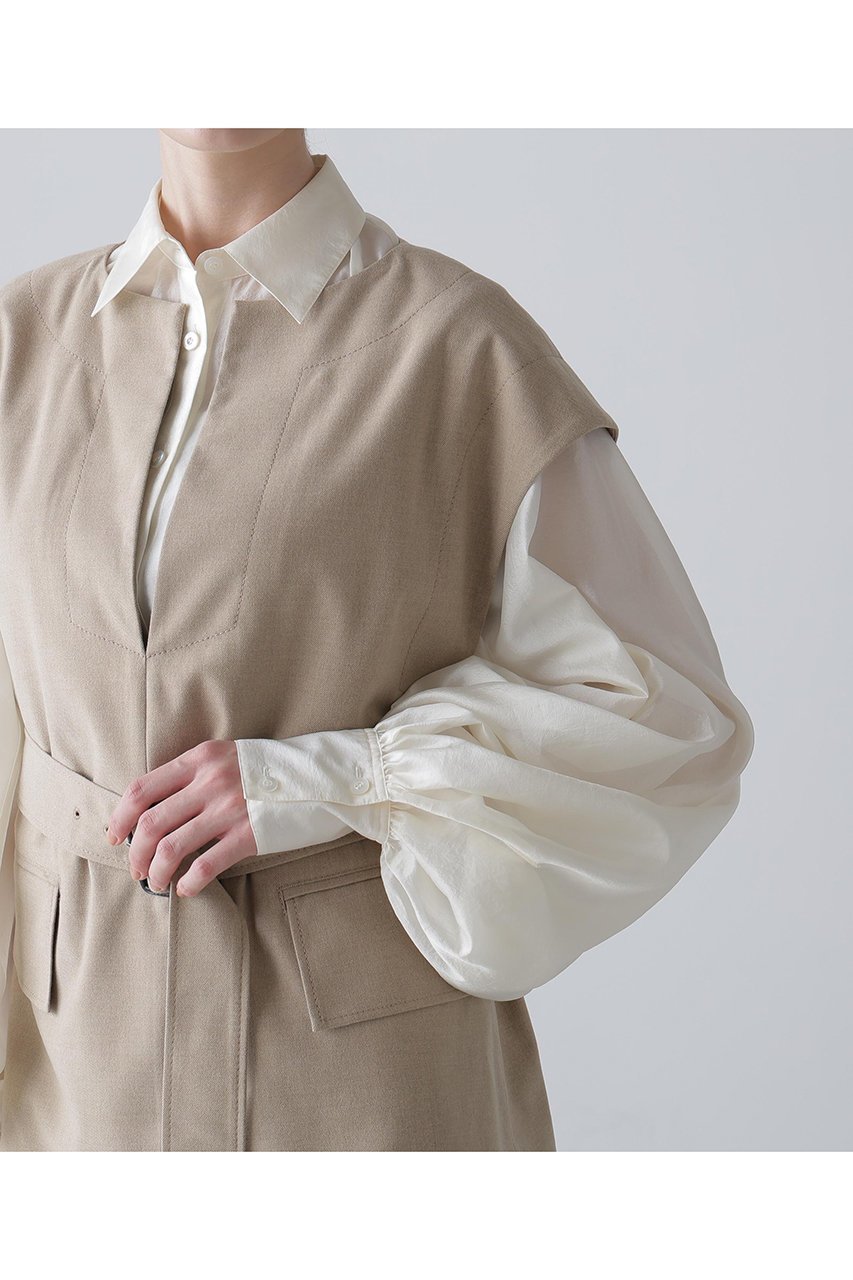 【アドーア/ADORE】のドライハイブリッドブラウス 人気、トレンドファッション・服の通販 founy(ファニー) 　ファッション　Fashion　レディースファッション　Fashion for Women　トップス・カットソー　Cut & Sew Tops　キャミソール&ノースリーブ　Camisoles & Sleeveless Tops　シャツ・ブラウス・オフィスカジュアル　Elegant Blouses & Button-Ups　スタンダード　Standard, Basic　スマート　Smart, Elegant　ノースリーブ　Sleeveless, No-Sleeve　other-7|ID: prp329100004731550 ipo3291000000034387319