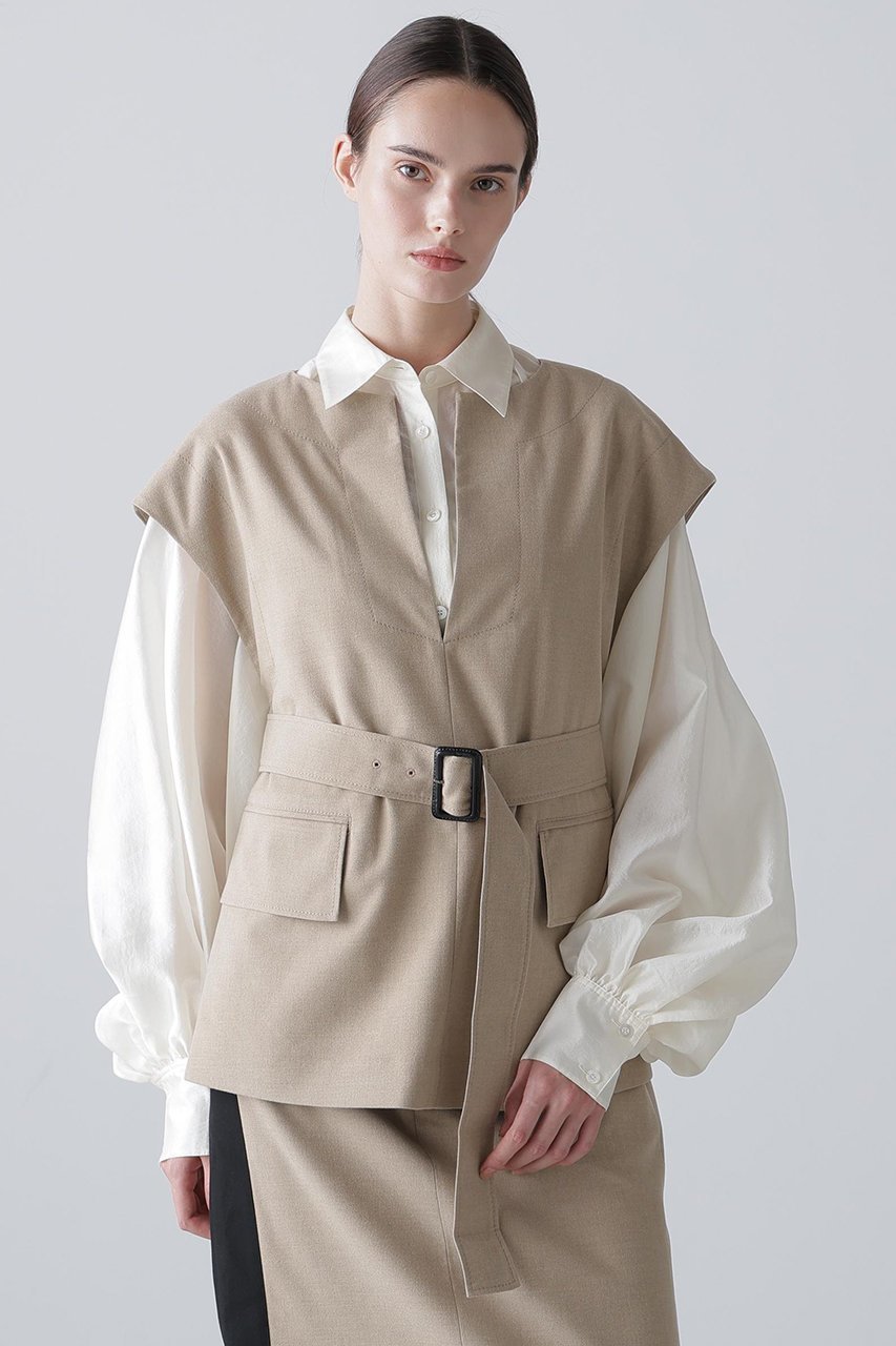 【アドーア/ADORE】のドライハイブリッドブラウス 人気、トレンドファッション・服の通販 founy(ファニー) 　ファッション　Fashion　レディースファッション　Fashion for Women　トップス・カットソー　Cut & Sew Tops　キャミソール&ノースリーブ　Camisoles & Sleeveless Tops　シャツ・ブラウス・オフィスカジュアル　Elegant Blouses & Button-Ups　スタンダード　Standard, Basic　スマート　Smart, Elegant　ノースリーブ　Sleeveless, No-Sleeve　other-2|ID: prp329100004731550 ipo3291000000036027982