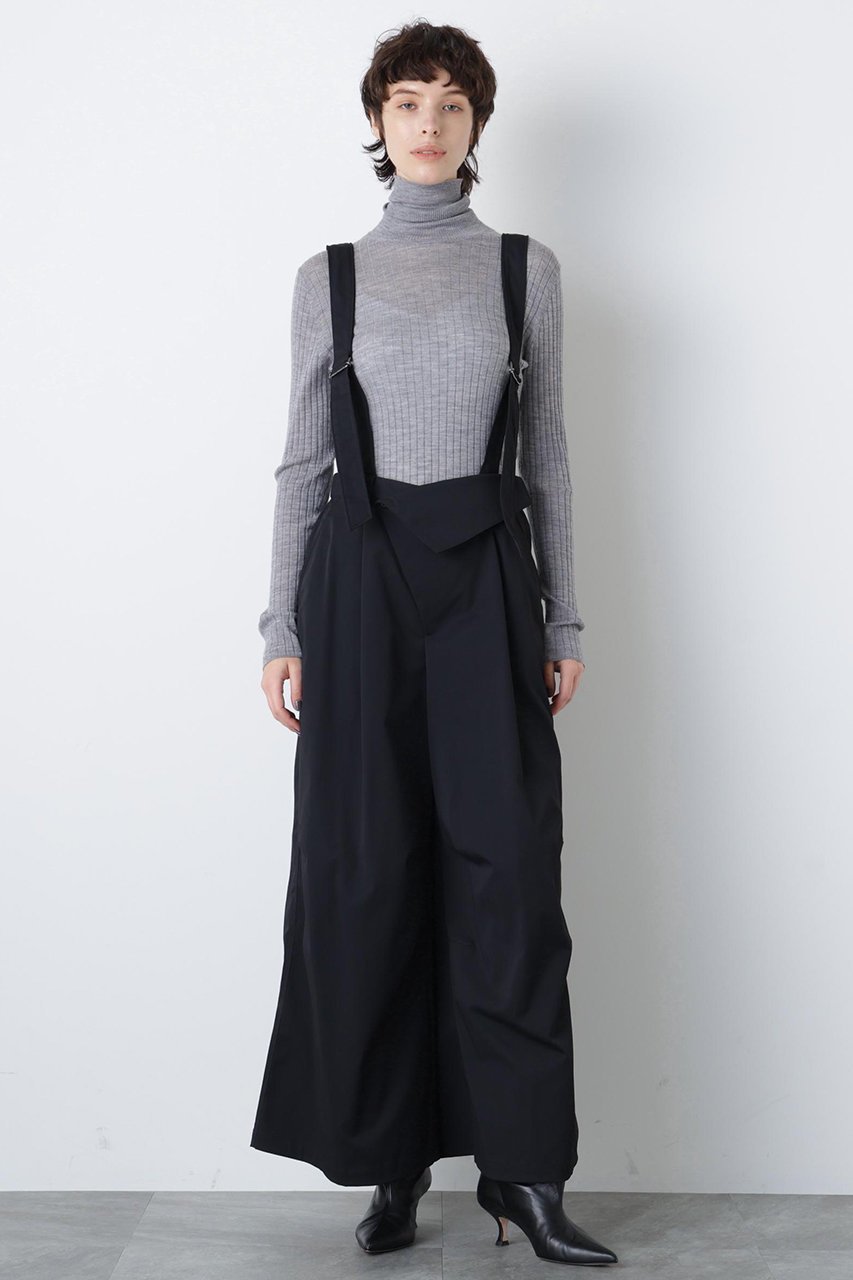 【ヒューエルミュージアム/hueLe Museum】の【STUMBLY】Suspender Wide Pants インテリア・キッズ・メンズ・レディースファッション・服の通販 founy(ファニー) ファッション Fashion レディースファッション Fashion for Women パンツ Pants & Trousers サスペンダー Suspenders, Braces テーパード Tapered, Tapered Pants ワイド Wide, Wide Fit 今季 This Season, Current Season ブラック|ID: prp329100004731551 ipo3291000000034255772