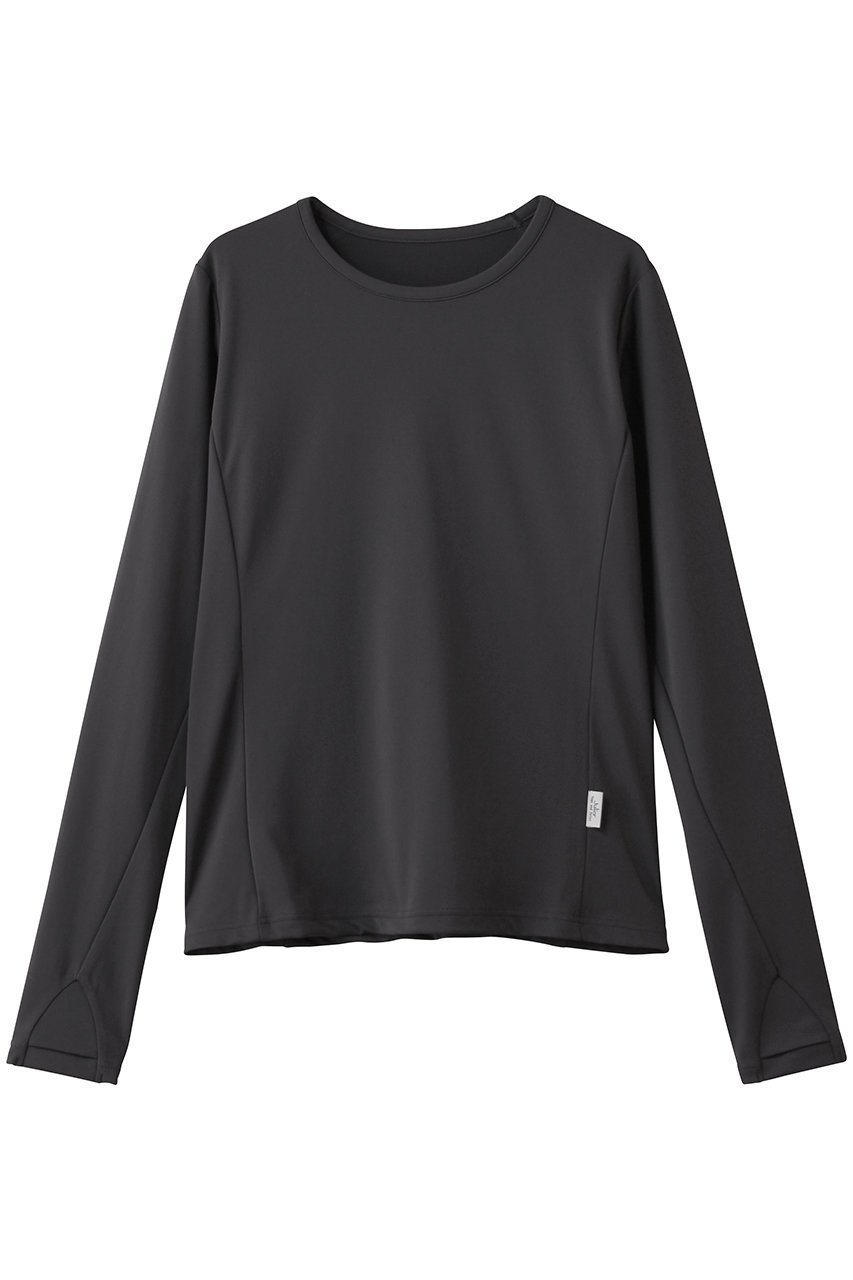 【ジュリエ/Julier】のジェントルスムースロングスリーブプルオーバー インテリア・キッズ・メンズ・レディースファッション・服の通販 founy(ファニー) 　ファッション　Fashion　レディースファッション　Fashion for Women　トップス・カットソー　Cut & Sew Tops　カジュアルプルオーバー・ニットトップス　Pullovers & Knit Tops / Casual Pullovers　スポーツウェア　Functional & Stylish Sportswear　スポーツ トップス　Athletic Tops / Workout Tops / Training Shirts　おすすめ　Recommended / Our Picks　インナー　Innerwear　シンプル　Simple, Minimal　スポーツ　Sports, Activewear　ヨガ　Yoga, Yoga Wear　ワーク　Workwear, Utility Style　新作・新入荷　New Arrivals / New In　チャコールグレー|ID: prp329100004731555 ipo3291000000034175637