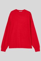 【イロット/IIROT】のウール ロング スリーブ Tシャツ 人気、トレンドファッション・服の通販 founy(ファニー) ファッション Fashion レディースファッション Fashion for Women トップス・カットソー Cut & Sew Tops ニット Knit Tops & Sweaters シャツ・ブラウス・オフィスカジュアル Elegant Blouses & Button-Ups ロングTシャツ・Tシャツ Longline T-Shirts & Tees カジュアルプルオーバー・ニットトップス Pullovers & Knit Tops / Casual Pullovers なめらか Smooth, Silky Texture スリーブ Sleeve, Long Sleeve / Short Sleeve ドレープ Drape, Draping Fabric ルーズ Loose, Oversized ロング Long, Long-Length エレガント 上品 Elegant 冬 Winter / This Winter thumbnail レッド|ID: prp329100004731559 ipo3291000000036136361