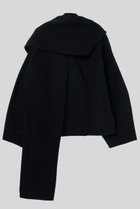 【イロット/IIROT】のExtra fine メリノ ウール コート 人気、トレンドファッション・服の通販 founy(ファニー) ファッション Fashion レディースファッション Fashion for Women アウター Coat / Outerwear Collection コート・ロングコート・ピーコート Long Coats, Peacoats & More コンパクト Compact, Small Size ショート Short, Short Length ストール Stole, Wrap フォルム Silhouette, Form ボトム Bottoms, Lower Wear エレガント 上品 Elegant 冬 Winter / This Winter thumbnail ブラック|ID: prp329100004731569 ipo3291000000036136393