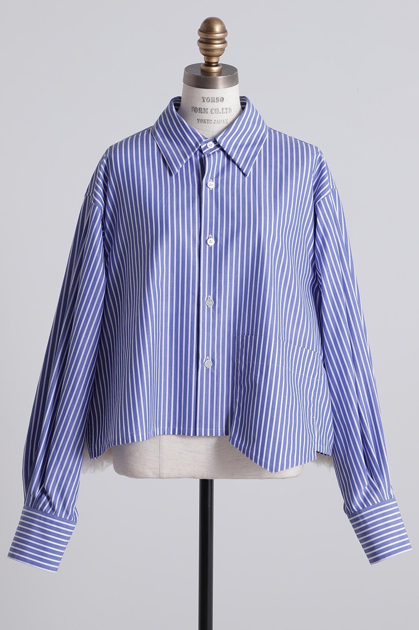 【ヒューエルミュージアム/hueLe Museum】の【STUMBLY】Fur Trim Combi Shirts 人気、トレンドファッション・服の通販 founy(ファニー) 　ファッション　Fashion　レディースファッション　Fashion for Women　トップス・カットソー　Cut & Sew Tops　シャツ・ブラウス・オフィスカジュアル　Elegant Blouses & Button-Ups　シンプル　Simple, Minimal　スリーブ　Sleeve, Long Sleeve / Short Sleeve　ポケット　Pocket, Pocket Detail　ロング　Long, Long-Length　新作・新入荷　New Arrivals / New In　other-2|ID: prp329100004731572 ipo3291000000034175895
