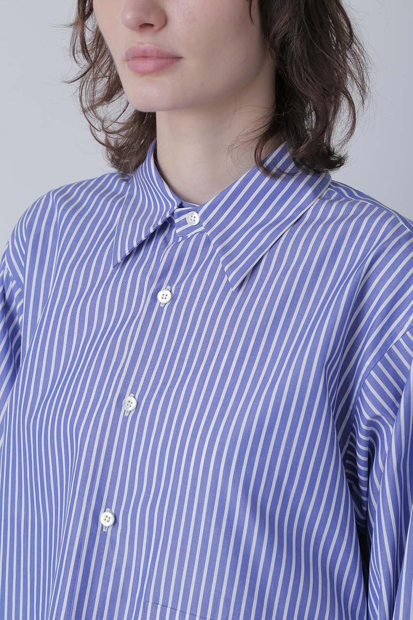 【ヒューエルミュージアム/hueLe Museum】の【STUMBLY】Fur Trim Combi Shirts 人気、トレンドファッション・服の通販 founy(ファニー) 　ファッション　Fashion　レディースファッション　Fashion for Women　トップス・カットソー　Cut & Sew Tops　シャツ・ブラウス・オフィスカジュアル　Elegant Blouses & Button-Ups　シンプル　Simple, Minimal　スリーブ　Sleeve, Long Sleeve / Short Sleeve　ポケット　Pocket, Pocket Detail　ロング　Long, Long-Length　新作・新入荷　New Arrivals / New In　other-7|ID: prp329100004731572 ipo3291000000034175900