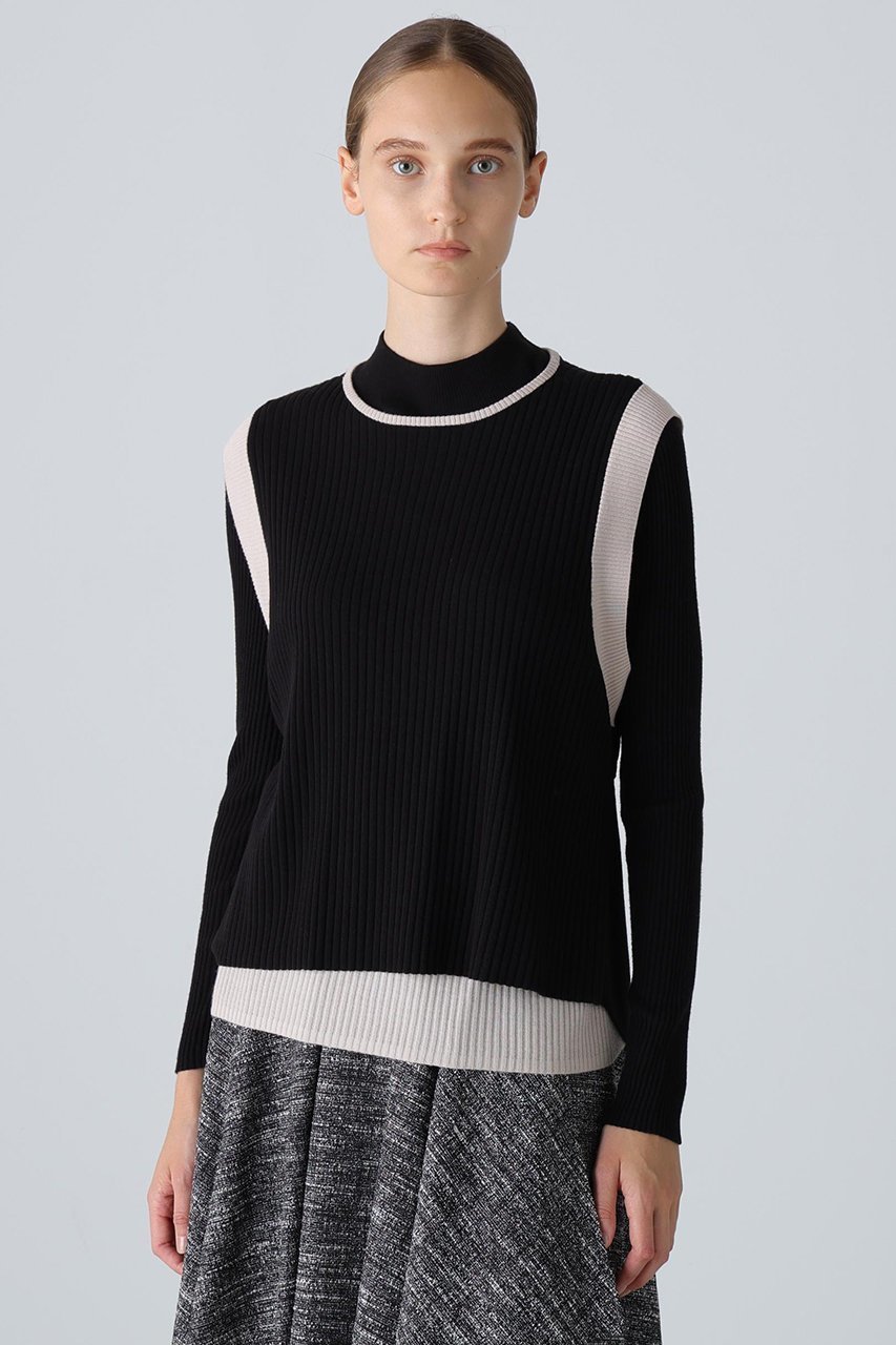 【アドーア/ADORE】のレイヤードニット 人気、トレンドファッション・服の通販 founy(ファニー) 　ファッション　Fashion　レディースファッション　Fashion for Women　トップス・カットソー　Cut & Sew Tops　ニット　Knit Tops & Sweaters　カジュアルプルオーバー・ニットトップス　Pullovers & Knit Tops / Casual Pullovers　なめらか　Smooth, Silky Texture　シルク　Silk, 100% Silk　シンプル　Simple, Minimal　ベスト　Vest, Waistcoat　エレガント 上品　Elegant　other-2|ID: prp329100004731577 ipo3291000000035878083