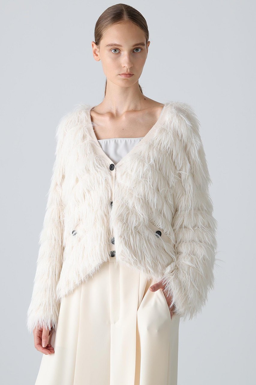【アドーア/ADORE】のリオーネニットカーディガン 人気、トレンドファッション・服の通販 founy(ファニー) 　ファッション　Fashion　レディースファッション　Fashion for Women　トップス・カットソー　Cut & Sew Tops　ニット　Knit Tops & Sweaters　カーディガン・羽織り　Layered Style Cardigans　カジュアルプルオーバー・ニットトップス　Pullovers & Knit Tops / Casual Pullovers　カーディガン　Cardigan, Knitwear　コンパクト　Compact, Small Size　バランス　Balance, Style Balance　フォルム　Silhouette, Form　ボトム　Bottoms, Lower Wear　新作・新入荷　New Arrivals / New In　other-2|ID: prp329100004731579 ipo3291000000034175968