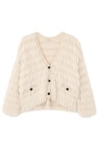 【アドーア/ADORE】のリオーネニットカーディガン 人気、トレンドファッション・服の通販 founy(ファニー) ファッション Fashion レディースファッション Fashion for Women トップス・カットソー Cut & Sew Tops ニット Knit Tops & Sweaters カーディガン・羽織り Layered Style Cardigans カジュアルプルオーバー・ニットトップス Pullovers & Knit Tops / Casual Pullovers カーディガン Cardigan, Knitwear コンパクト Compact, Small Size バランス Balance, Style Balance フォルム Silhouette, Form ボトム Bottoms, Lower Wear thumbnail ホワイト|ID: prp329100004731579 ipo3291000000035949022