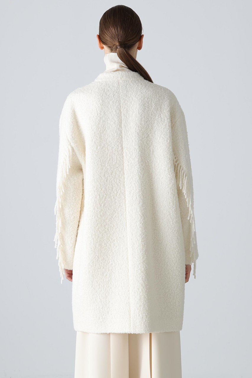 【アドーア/ADORE】のフリンジリングツイードコート 人気、トレンドファッション・服の通販 founy(ファニー) 　ファッション　Fashion　レディースファッション　Fashion for Women　アウター　Coat / Outerwear Collection　コート・ロングコート・ピーコート　Long Coats, Peacoats & More　ツイード　Twill, Twill Weave　フリンジ　Fringe, Tassel　マフラー　Scarf, Muffler　モダン　Modern, Contemporary　ロング　Long, Long-Length　再入荷　Restock / Back in Stock　other-5|ID: prp329100004731584 ipo3291000000036028020