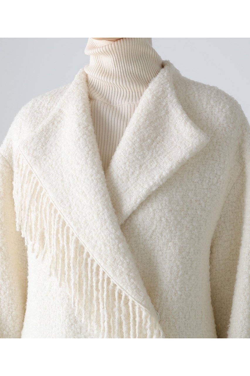 【アドーア/ADORE】のフリンジリングツイードコート 人気、トレンドファッション・服の通販 founy(ファニー) 　ファッション　Fashion　レディースファッション　Fashion for Women　アウター　Coat / Outerwear Collection　コート・ロングコート・ピーコート　Long Coats, Peacoats & More　ツイード　Twill, Twill Weave　フリンジ　Fringe, Tassel　マフラー　Scarf, Muffler　モダン　Modern, Contemporary　ロング　Long, Long-Length　再入荷　Restock / Back in Stock　other-6|ID: prp329100004731584 ipo3291000000036028021