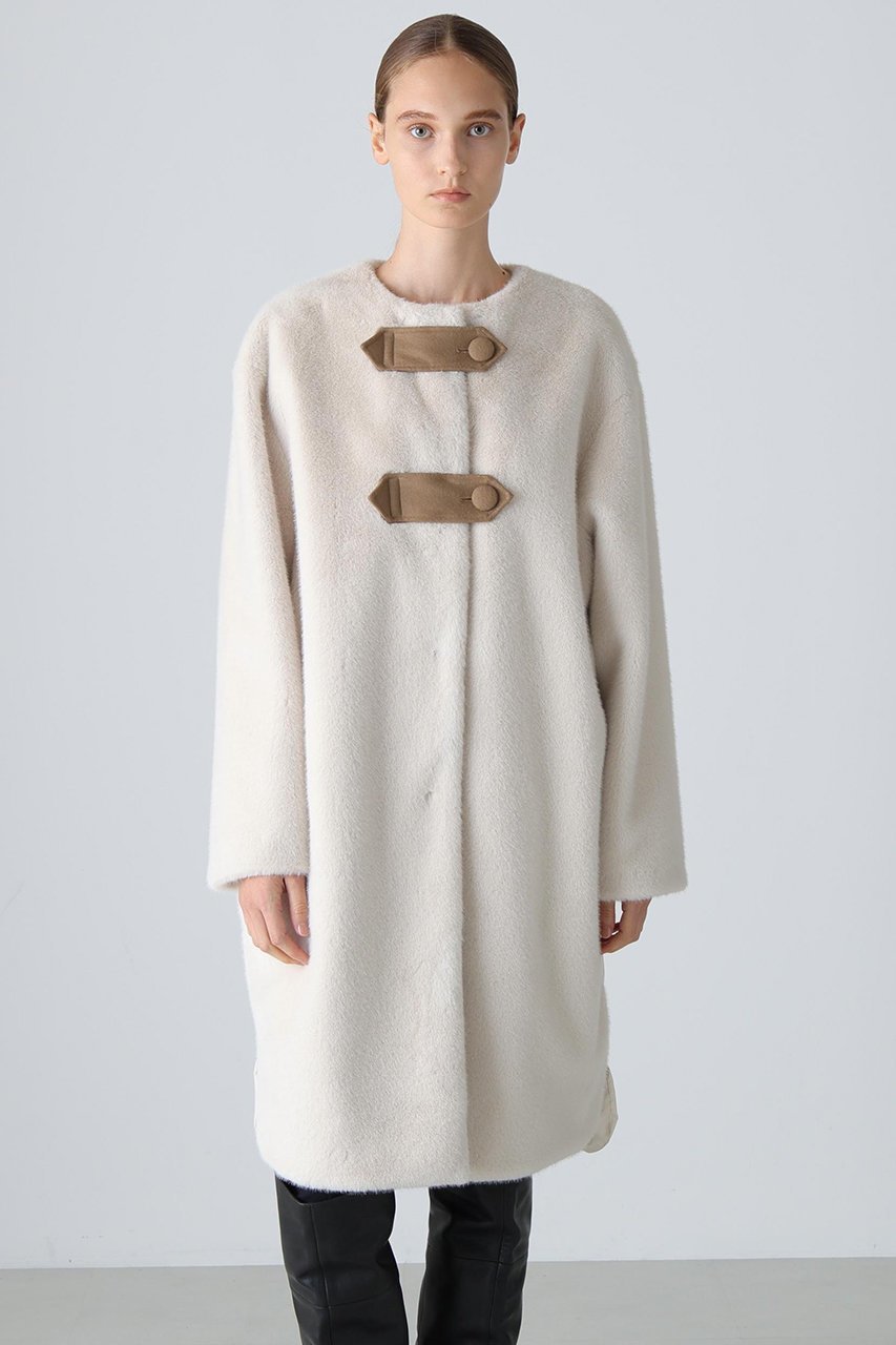 【アドーア/ADORE】のファーコンビダウンコート 人気、トレンドファッション・服の通販 founy(ファニー) 　ファッション　Fashion　レディースファッション　Fashion for Women　アウター　Coat / Outerwear Collection　コート・ロングコート・ピーコート　Long Coats, Peacoats & More　ダウンジャケット・軽量ダウン　Warm & Lightweight Down Jackets　コンビ　Combo, Combination Style　ダウン　Down, Puffer　ドッキング　Docking, Mixed Material　ハーフ　Half, Half-Length　フェイクファー　Faux Fur, Imitation Fur　フロント　Front, Front Design　ヨーク　Yoke, Yoke Design　ロング　Long, Long-Length　エレガント 上品　Elegant　新作・新入荷　New Arrivals / New In　other-2|ID: prp329100004731586 ipo3291000000034176012