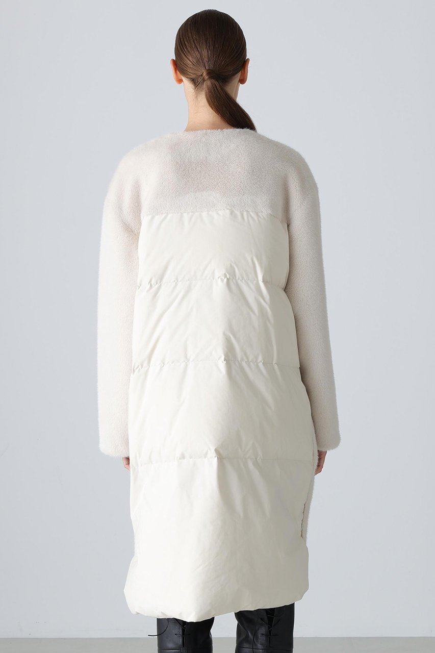 【アドーア/ADORE】のファーコンビダウンコート 人気、トレンドファッション・服の通販 founy(ファニー) 　ファッション　Fashion　レディースファッション　Fashion for Women　アウター　Coat / Outerwear Collection　コート・ロングコート・ピーコート　Long Coats, Peacoats & More　ダウンジャケット・軽量ダウン　Warm & Lightweight Down Jackets　コンビ　Combo, Combination Style　ダウン　Down, Puffer　ドッキング　Docking, Mixed Material　ハーフ　Half, Half-Length　フェイクファー　Faux Fur, Imitation Fur　フロント　Front, Front Design　ヨーク　Yoke, Yoke Design　ロング　Long, Long-Length　エレガント 上品　Elegant　新作・新入荷　New Arrivals / New In　other-5|ID: prp329100004731586 ipo3291000000034176017