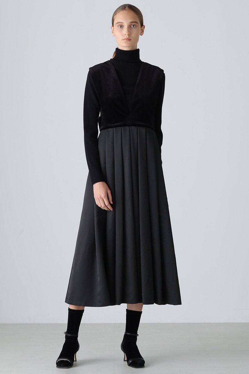 【アドーア/ADORE】のハイフォルムタフタワンピース 人気、トレンドファッション・服の通販 founy(ファニー) 　ファッション　Fashion　レディースファッション　Fashion for Women　ワンピース　Dresses　チュニック　Tunic Tops & Dresses　タフタ　Taffeta, Structured Fabric　チュニック　Tunic, Long Top　ドレス　Dress, One-Piece　ベロア　Velour, Soft Velvet　ロング　Long, Long-Length　エレガント 上品　Elegant　新作・新入荷　New Arrivals / New In　other-2|ID: prp329100004731589 ipo3291000000034176039