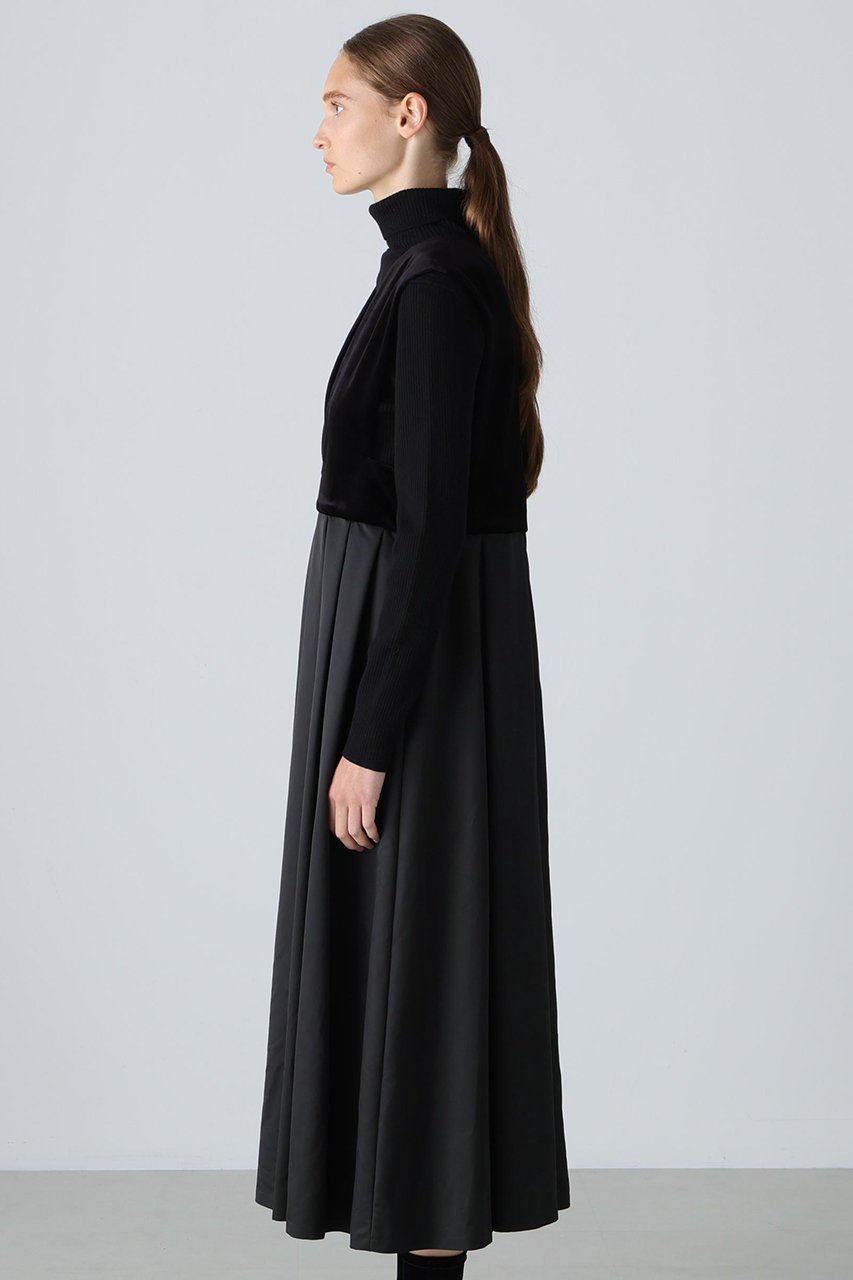 【アドーア/ADORE】のハイフォルムタフタワンピース 人気、トレンドファッション・服の通販 founy(ファニー) 　ファッション　Fashion　レディースファッション　Fashion for Women　ワンピース　Dresses　チュニック　Tunic Tops & Dresses　タフタ　Taffeta, Structured Fabric　チュニック　Tunic, Long Top　ドレス　Dress, One-Piece　ベロア　Velour, Soft Velvet　ロング　Long, Long-Length　エレガント 上品　Elegant　新作・新入荷　New Arrivals / New In　other-4|ID: prp329100004731589 ipo3291000000034176044