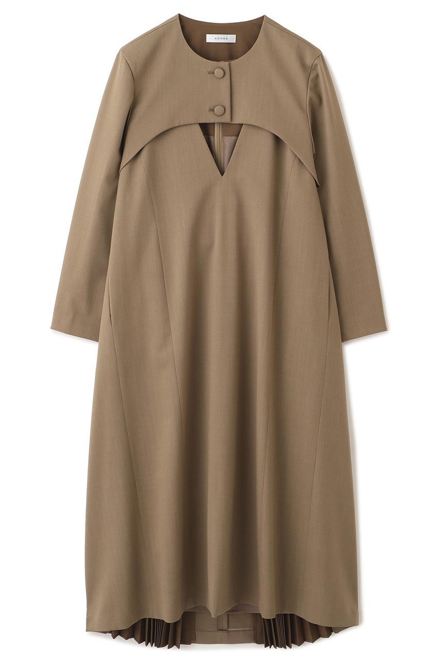 【アドーア/ADORE】のコンパクトベネシャンワンピース 人気、トレンドファッション・服の通販 founy(ファニー) 　ファッション　Fashion　レディースファッション　Fashion for Women　ワンピース　Dresses　チュニック　Tunic Tops & Dresses　チュニック　Tunic, Long Top　バランス　Balance, Style Balance　プリーツ　Pleats, Pleated　ロング　Long, Long-Length　新作・新入荷　New Arrivals / New In　 other-1|ID: prp329100004731592 ipo3291000000034176050