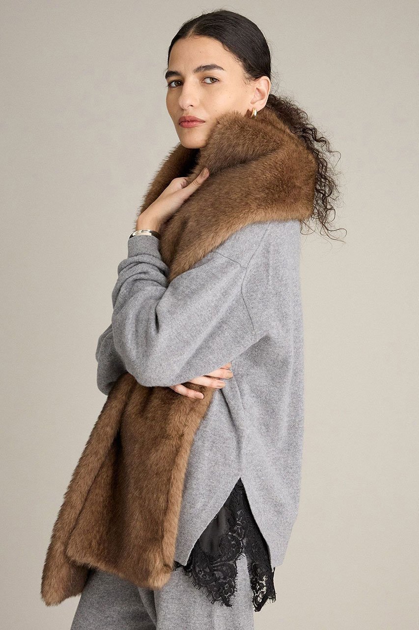 【ブリル/BRILL】のDOR プルオーバーニット インテリア・キッズ・メンズ・レディースファッション・服の通販 founy(ファニー) 　ファッション　Fashion　レディースファッション　Fashion for Women　トップス・カットソー　Cut & Sew Tops　ニット　Knit Tops & Sweaters　カジュアルプルオーバー・ニットトップス　Pullovers & Knit Tops / Casual Pullovers　イタリア　Italy　シンプル　Simple, Minimal　スリット　Slit, Slit Detail　エレガント 上品　Elegant　グレー|ID: prp329100004731596 ipo3291000000035949061