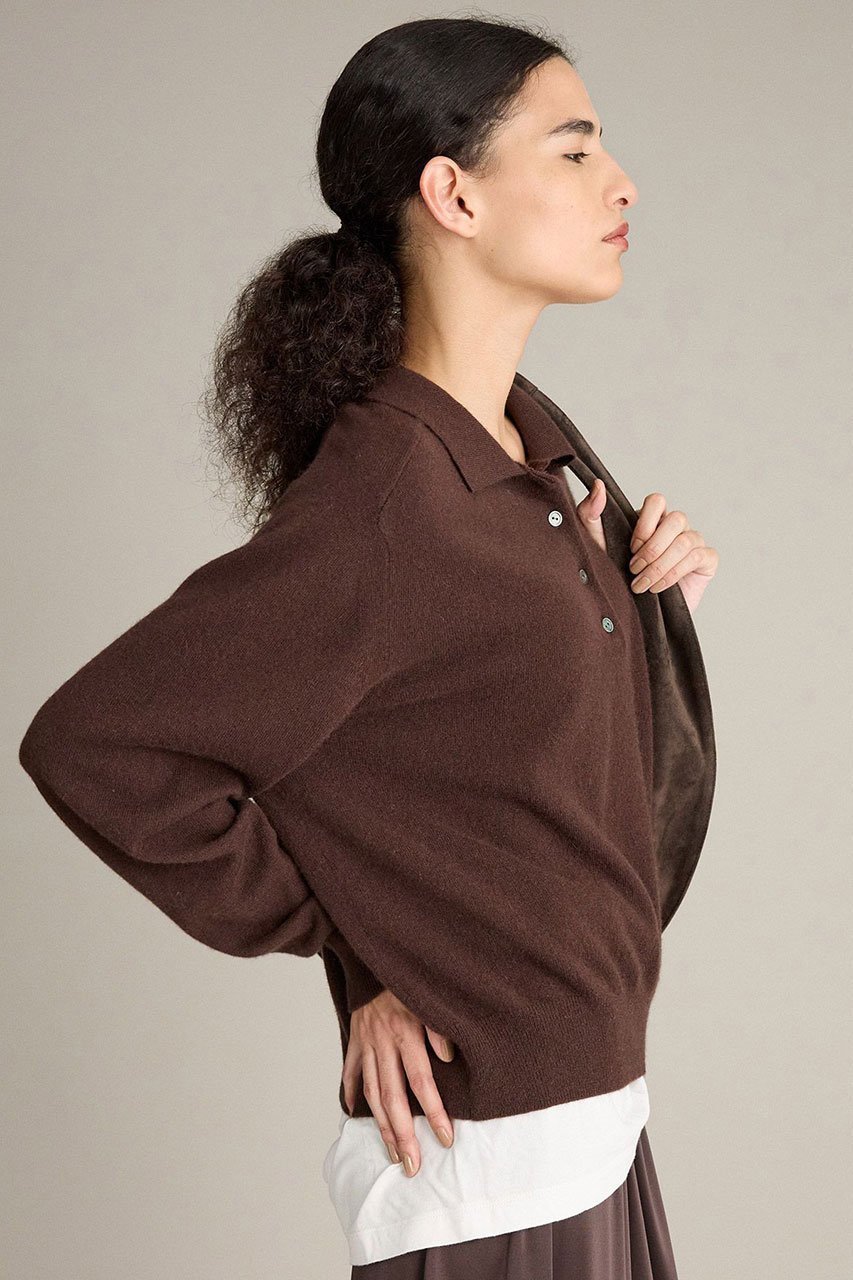 【ブリル/BRILL】のカシミヤポロプルオーバー 人気、トレンドファッション・服の通販 founy(ファニー) 　ファッション　Fashion　レディースファッション　Fashion for Women　トップス・カットソー　Cut & Sew Tops　ニット　Knit Tops & Sweaters　カジュアルプルオーバー・ニットトップス　Pullovers & Knit Tops / Casual Pullovers　ベーシック　Basic, Essential　エレガント 上品　Elegant　再入荷　Restock / Back in Stock　other-5|ID: prp329100004731598 ipo3291000000036136426