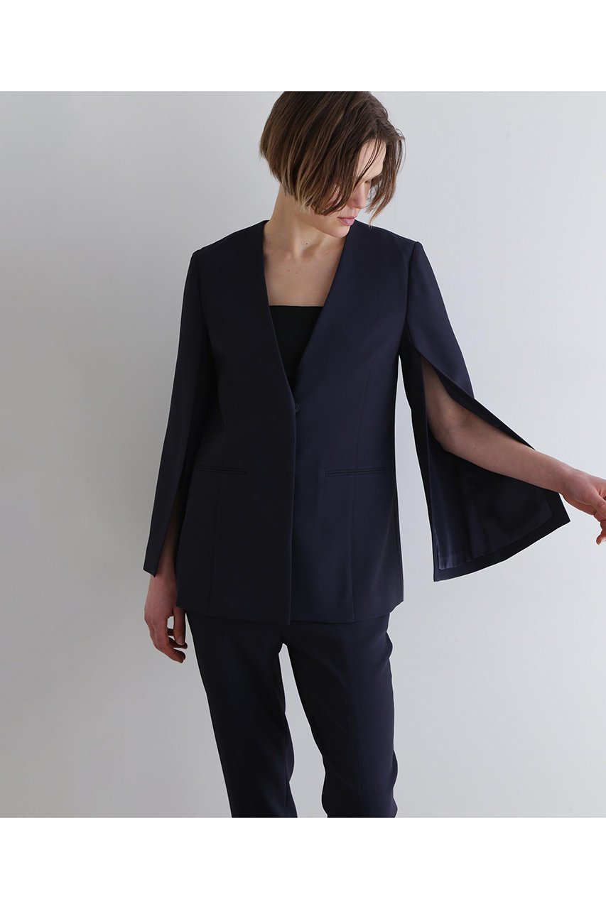 【ル フィル/LE PHIL】の2WAYツイルスリットジャケット 人気、トレンドファッション・服の通販 founy(ファニー) 　ファッション　Fashion　レディースファッション　Fashion for Women　アウター　Coat / Outerwear Collection　レディースジャケット・軽アウター　Jackets　おすすめ　Recommended / Our Picks　ショルダー　Shoulder, Shoulder Strap　ジャケット　Jacket, Outerwear　ストレッチ　Stretch, Stretchy Fabric　セットアップ　Set-Up, Coordinated Outfit　トレンド　Trend, Trending Now　フィット　Fit, Slim Fit　フロント　Front, Front Design　マニッシュ　Mannish, Boyish　人気　Popular, Best Seller　定番　Standard, Basic Item　新作・新入荷　New Arrivals / New In　other-2|ID: prp329100004731605 ipo3291000000034176153