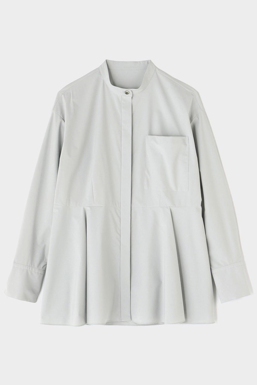 【ル フィル/LE PHIL】のSOLOTEXペプラムブラウス 人気、トレンドファッション・服の通販 founy(ファニー) 　ファッション　Fashion　レディースファッション　Fashion for Women　トップス・カットソー　Cut & Sew Tops　シャツ・ブラウス・オフィスカジュアル　Elegant Blouses & Button-Ups　シンプル　Simple, Minimal　ストレッチ　Stretch, Stretchy Fabric　スリーブ　Sleeve, Long Sleeve / Short Sleeve　タフタ　Taffeta, Structured Fabric　ドレープ　Drape, Draping Fabric　フェミニン　Feminine, Girly　フレア　Flare, Flared　ペプラム　Peplum, Flared Hem　ロング　Long, Long-Length　新作・新入荷　New Arrivals / New In　 other-1|ID: prp329100004731607 ipo3291000000034176172