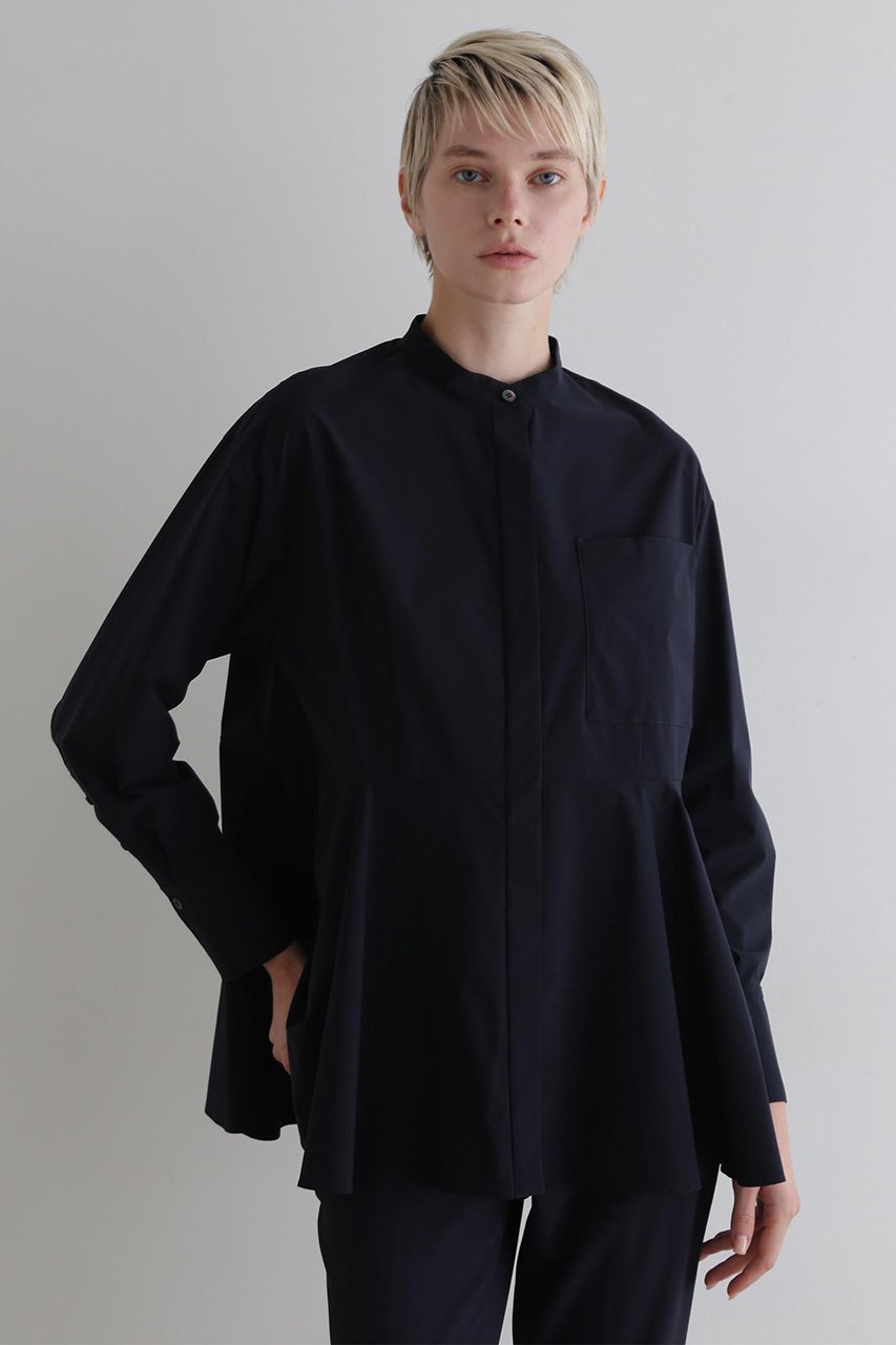 【ル フィル/LE PHIL】のSOLOTEXペプラムブラウス 人気、トレンドファッション・服の通販 founy(ファニー) 　ファッション　Fashion　レディースファッション　Fashion for Women　トップス・カットソー　Cut & Sew Tops　シャツ・ブラウス・オフィスカジュアル　Elegant Blouses & Button-Ups　シンプル　Simple, Minimal　ストレッチ　Stretch, Stretchy Fabric　スリーブ　Sleeve, Long Sleeve / Short Sleeve　タフタ　Taffeta, Structured Fabric　ドレープ　Drape, Draping Fabric　フェミニン　Feminine, Girly　フレア　Flare, Flared　ペプラム　Peplum, Flared Hem　ロング　Long, Long-Length　新作・新入荷　New Arrivals / New In　other-2|ID: prp329100004731607 ipo3291000000034176176