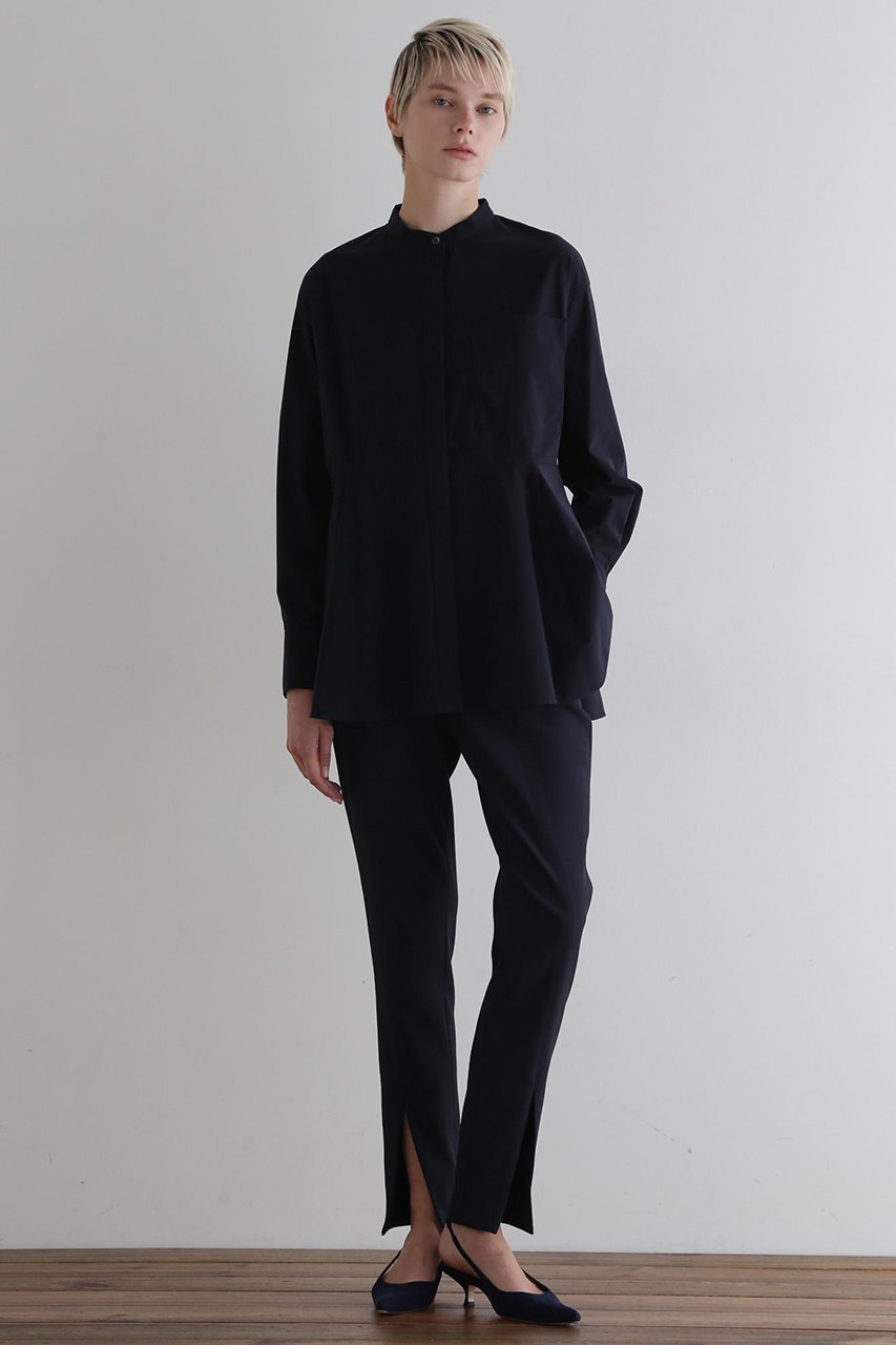 【ル フィル/LE PHIL】のSOLOTEXペプラムブラウス 人気、トレンドファッション・服の通販 founy(ファニー) 　ファッション　Fashion　レディースファッション　Fashion for Women　トップス・カットソー　Cut & Sew Tops　シャツ・ブラウス・オフィスカジュアル　Elegant Blouses & Button-Ups　シンプル　Simple, Minimal　ストレッチ　Stretch, Stretchy Fabric　スリーブ　Sleeve, Long Sleeve / Short Sleeve　タフタ　Taffeta, Structured Fabric　ドレープ　Drape, Draping Fabric　フェミニン　Feminine, Girly　フレア　Flare, Flared　ペプラム　Peplum, Flared Hem　ロング　Long, Long-Length　新作・新入荷　New Arrivals / New In　other-3|ID: prp329100004731607 ipo3291000000034176177