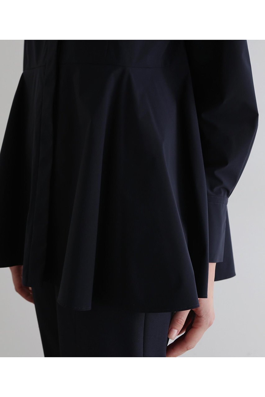 【ル フィル/LE PHIL】のSOLOTEXペプラムブラウス 人気、トレンドファッション・服の通販 founy(ファニー) 　ファッション　Fashion　レディースファッション　Fashion for Women　トップス・カットソー　Cut & Sew Tops　シャツ・ブラウス・オフィスカジュアル　Elegant Blouses & Button-Ups　シンプル　Simple, Minimal　ストレッチ　Stretch, Stretchy Fabric　スリーブ　Sleeve, Long Sleeve / Short Sleeve　タフタ　Taffeta, Structured Fabric　ドレープ　Drape, Draping Fabric　フェミニン　Feminine, Girly　フレア　Flare, Flared　ペプラム　Peplum, Flared Hem　ロング　Long, Long-Length　新作・新入荷　New Arrivals / New In　other-8|ID: prp329100004731607 ipo3291000000034176182