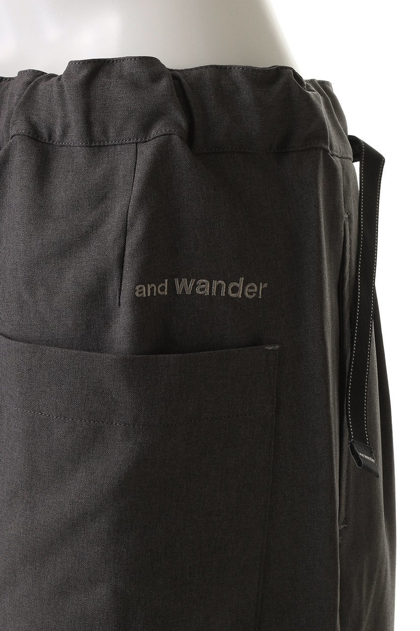 【アンドワンダー/and wander】の【UNISEX】ポリエステル メランジ ツイル ワイド パンツ 人気、トレンドファッション・服の通販 founy(ファニー) 　ファッション　Fashion　レディースファッション　Fashion for Women　パンツ　Pants & Trousers　ユニセックス　Unisex, Genderless　ストレッチ　Stretch, Stretchy Fabric　スポーティ　Sporty, Casual Athletic　ツイル　Twist, Twisted Detail　フォルム　Silhouette, Form　メランジ　Melange, Mixed Yarn　ワイド　Wide, Wide Fit　新作・新入荷　New Arrivals / New In　other-6|ID: prp329100004731609 ipo3291000000034176216
