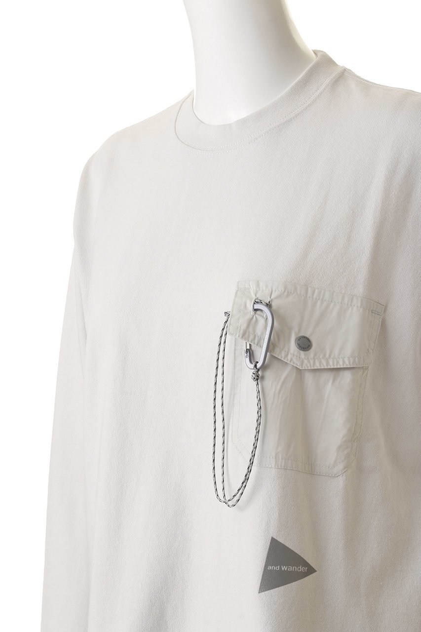 【アンドワンダー/and wander】の【UNISEX】heavy cotton ポケット ロングスリーブ Tシャツ 人気、トレンドファッション・服の通販 founy(ファニー) 　ファッション　Fashion　レディースファッション　Fashion for Women　トップス・カットソー　Cut & Sew Tops　シャツ・ブラウス・オフィスカジュアル　Elegant Blouses & Button-Ups　ロングTシャツ・Tシャツ　Longline T-Shirts & Tees　カットソー・ベーシックTシャツ　Cut-and-Sewn Tops / Stretch Tees & Basics　ユニセックス　Unisex, Genderless　スリーブ　Sleeve, Long Sleeve / Short Sleeve　フィット　Fit, Slim Fit　ポケット　Pocket, Pocket Detail　ロング　Long, Long-Length　新作・新入荷　New Arrivals / New In　other-5|ID: prp329100004731610 ipo3291000000034176224