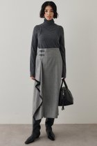 【ウィムガゼット/Whim Gazette】のチェックフリンジスカート 人気、トレンドファッション・服の通販 founy(ファニー) ファッション Fashion レディースファッション Fashion for Women スカート Skirts ロングスカート Long Skirts / Maxi & Midi Skirts クラシカル Classical, Vintage-Inspired シンプル Simple, Minimal タイトスカート Pencil Skirt, Tight Skirt チェック Check, Plaid, Tartan ドレープ Drape, Draping Fabric パープル Purple, Violet フリンジ Fringe, Tassel ロング Long, Long-Length エレガント 上品 Elegant 新作・新入荷 New Arrivals / New In A/W・秋冬 Autumn/Winter thumbnail グレー|ID: prp329100004731626 ipo3291000000034176351