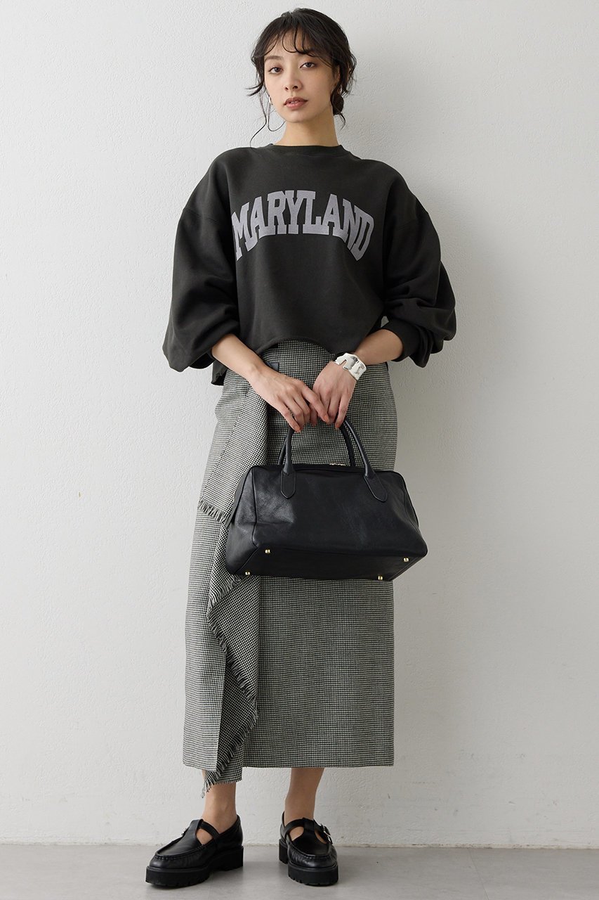 【ウィムガゼット/Whim Gazette】のチェックフリンジスカート 人気、トレンドファッション・服の通販 founy(ファニー) 　ファッション　Fashion　レディースファッション　Fashion for Women　スカート　Skirts　ロングスカート　Long Skirts / Maxi & Midi Skirts　クラシカル　Classical, Vintage-Inspired　シンプル　Simple, Minimal　タイトスカート　Pencil Skirt, Tight Skirt　チェック　Check, Plaid, Tartan　ドレープ　Drape, Draping Fabric　パープル　Purple, Violet　フリンジ　Fringe, Tassel　ロング　Long, Long-Length　エレガント 上品　Elegant　A/W・秋冬　Autumn/Winter　other-6|ID: prp329100004731626 ipo3291000000035359104