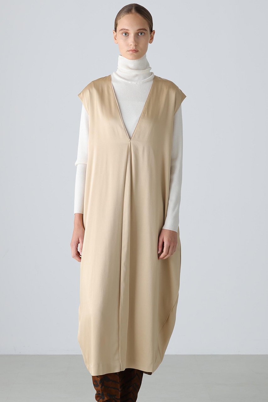 【アドーア/ADORE】のブライトサテンワンピース 人気、トレンドファッション・服の通販 founy(ファニー) 　ファッション　Fashion　レディースファッション　Fashion for Women　ワンピース　Dresses　チュニック　Tunic Tops & Dresses　なめらか　Smooth, Silky Texture　チュニック　Tunic, Long Top　ロング　Long, Long-Length　エレガント 上品　Elegant　新作・新入荷　New Arrivals / New In　other-3|ID: prp329100004731629 ipo3291000000034176380