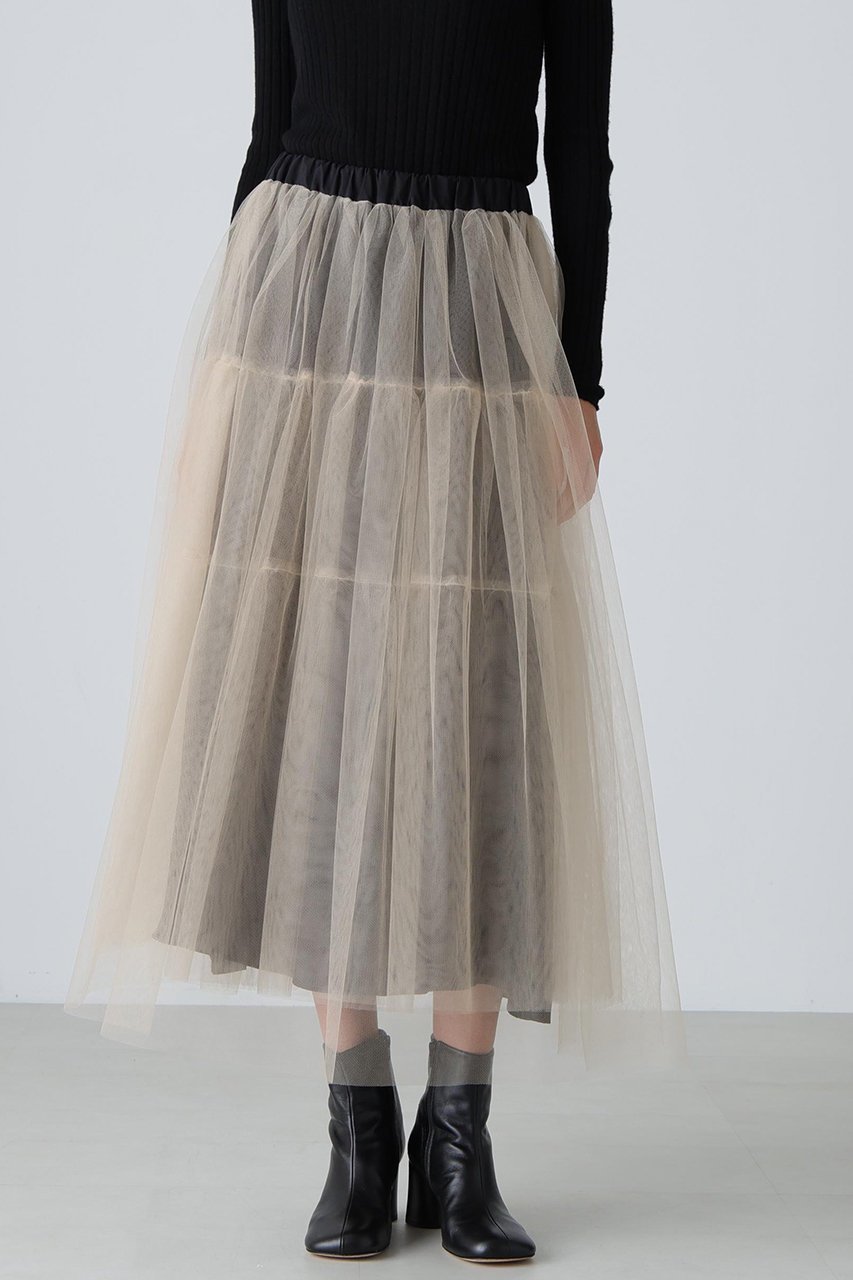 【アドーア/ADORE】のブライトチュールスカート 人気、トレンドファッション・服の通販 founy(ファニー) 　ファッション　Fashion　レディースファッション　Fashion for Women　スカート　Skirts　ロングスカート　Long Skirts / Maxi & Midi Skirts　アンダー　Underwear Essentials　チュール　Tulip, Tulip Motif　フェミニン　Feminine, Girly　ロング　Long, Long-Length　エレガント 上品　Elegant　新作・新入荷　New Arrivals / New In　other-2|ID: prp329100004731631 ipo3291000000034176393