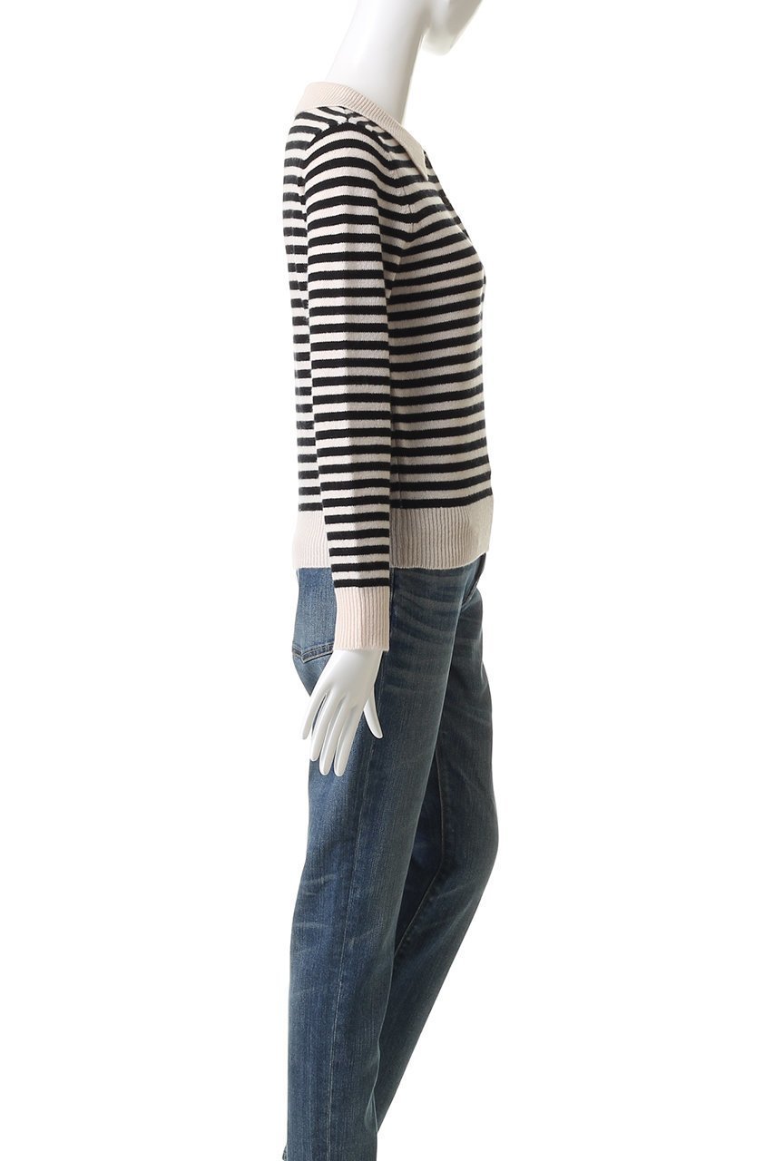 【デミーリー/DEMYLEE】のRIGUE ラムウール ボーダーポロニットプルオーバー 人気、トレンドファッション・服の通販 founy(ファニー) 　ファッション　Fashion　レディースファッション　Fashion for Women　トップス・カットソー　Cut & Sew Tops　ニット　Knit Tops & Sweaters　カジュアルプルオーバー・ニットトップス　Pullovers & Knit Tops / Casual Pullovers　おすすめ　Recommended / Our Picks　クラシカル　Classical, Vintage-Inspired　フィット　Fit, Slim Fit　フレア　Flare, Flared　ボーダー　Border, Stripe　新作・新入荷　New Arrivals / New In　無地　Plain, Solid Color　other-3|ID: prp329100004731641 ipo3291000000034176479