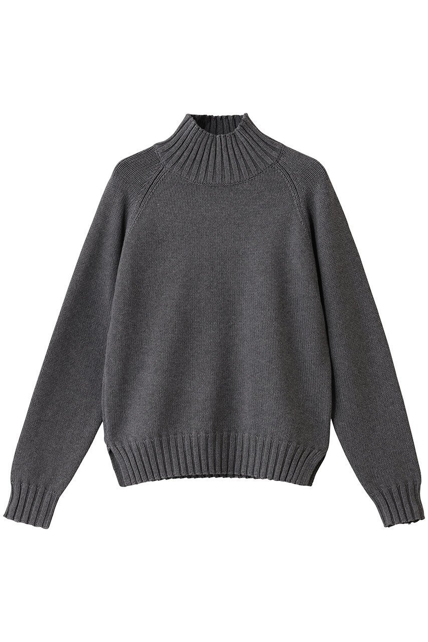 【デミーリー/DEMYLEE】のKAITLYN コットンカシミヤ ハイネックニットプルオーバー インテリア・キッズ・メンズ・レディースファッション・服の通販 founy(ファニー) 　ファッション　Fashion　レディースファッション　Fashion for Women　トップス・カットソー　Cut & Sew Tops　ニット　Knit Tops & Sweaters　カジュアルプルオーバー・ニットトップス　Pullovers & Knit Tops / Casual Pullovers　シンプル　Simple, Minimal　ハイネック　High Neck, Mock Neck　新作・新入荷　New Arrivals / New In　グレー|ID: prp329100004731643 ipo3291000000034176492