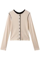 【クラネ/CLANE】のW FACE BICOLOR CARDIGAN IVORY|ID: prp329100004732960 ipo3291000000034187402