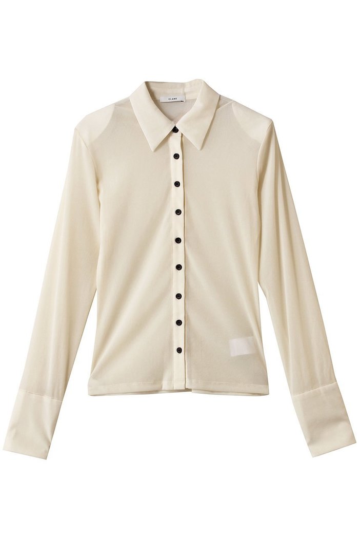 【クラネ/CLANE】のTULLE FLOCKY POLO SHIRTS インテリア・キッズ・メンズ・レディースファッション・服の通販 founy(ファニー) https://founy.com/ ファッション Fashion レディースファッション Fashion for Women トップス・カットソー Cut & Sew Tops シャツ・ブラウス・オフィスカジュアル Elegant Blouses & Button-Ups ロングTシャツ・Tシャツ Longline T-Shirts & Tees ポロシャツ・きれいめカジュアル Smart-Casual Polo Tops カットソー・ベーシックTシャツ Cut-and-Sewn Tops / Stretch Tees & Basics カフス Cuff Design シンプル Simple, Minimal スリーブ Sleeve, Long Sleeve / Short Sleeve ロング Long, Long-Length 新作・新入荷 New Arrivals / New In |ID: prp329100004732961 ipo3291000000034187408