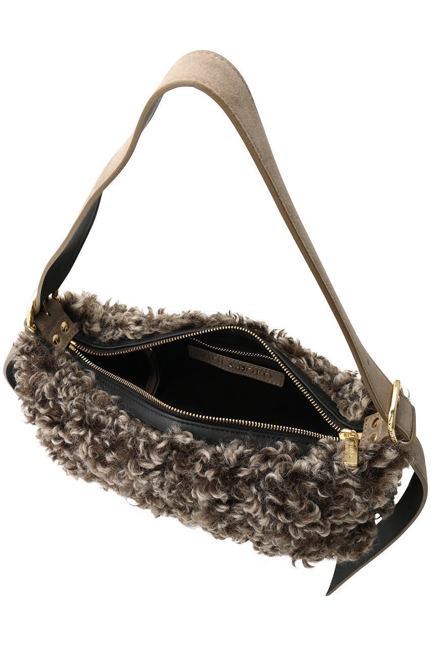 【ヴィオラドーロ/VIOLAd'ORO】のELMO フェイクカルガンラムワンショルダーバッグ 人気、トレンドファッション・服の通販 founy(ファニー) 　ファッション　Fashion　レディースファッション　Fashion for Women　バッグ　Bags　デニム　Denim, Jeans Material　フォルム　Silhouette, Form　ポーチ　Pouch, Small Case　財布　Wallet, Purse　other-5|ID: prp329100004732964 ipo3291000000035666382