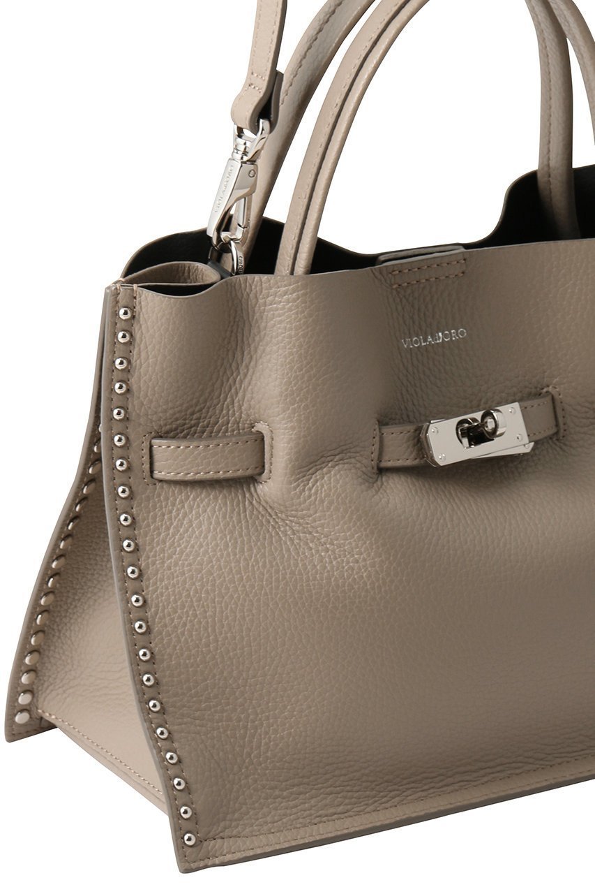 【ヴィオラドーロ/VIOLAd'ORO】のTRERO スタッズ付きダブルフェイスレザートートバッグ M 人気、トレンドファッション・服の通販 founy(ファニー) 　ファッション　Fashion　レディースファッション　Fashion for Women　バッグ　Bags　スタッズ　Studs, Metal Accents　エレガント 上品　Elegant　other-4|ID: prp329100004732965 ipo3291000000036078485