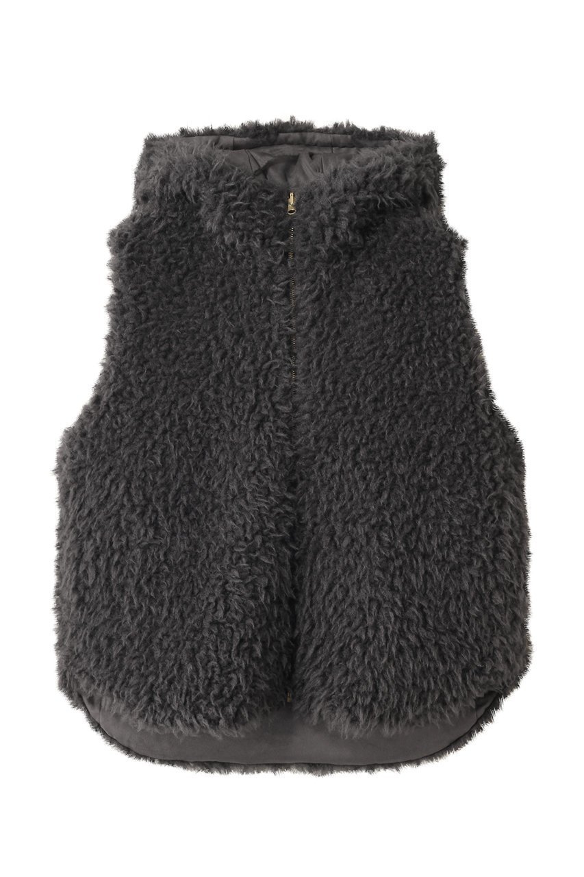 【リナージオ/LIGNAGGIO】のECOPEL ラム風ロングヘアフェイク RV フードジレ 人気、トレンドファッション・服の通販 founy(ファニー) 　ファッション　Fashion　レディースファッション　Fashion for Women　アウター　Coat / Outerwear Collection　レディースジャケット・軽アウター　Jackets　ジャケット　Jacket, Outerwear　ベスト　Vest, Waistcoat　ラグジュアリー　Luxury, Elegant　リバーシブル　Reversible, Two-Sided　新作・新入荷　New Arrivals / New In　 other-1|ID: prp329100004732966 ipo3291000000034187442