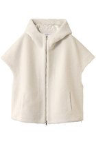 【リナージオ/LIGNAGGIO】のECOPEL ラムシャーリング風フレンチスリーブフードジレ アイボリー|ID:prp329100004732967